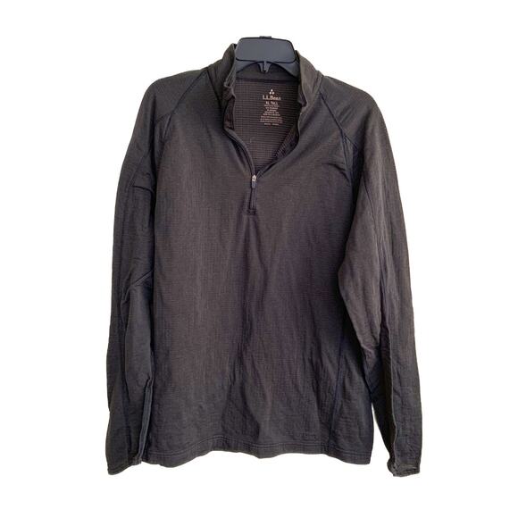 LL Bean Black 1/4 Zip Layer Men's XL Tall - Picture 1 of 3
